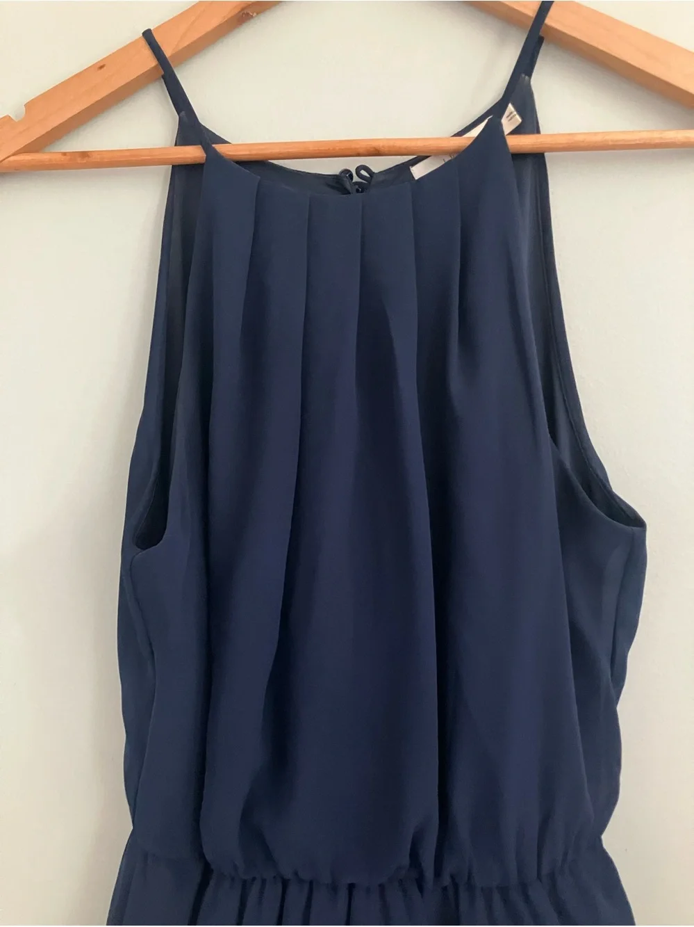 LUSH Navy Blue Fit and Flare Light Weight Tank Dress Size S
